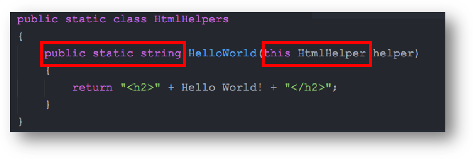 Html Helper 