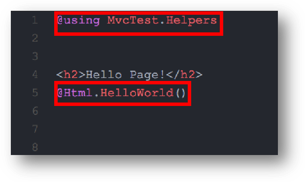 Html Helper 