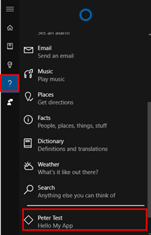 Cortana 啟動UWP