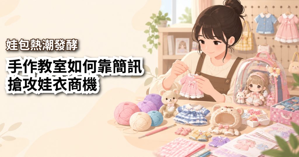 娃包熱潮發酵: 手作教室 如何靠簡訊搶攻娃衣商機